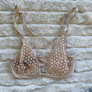 Victorias Secret Tan strappy back bra